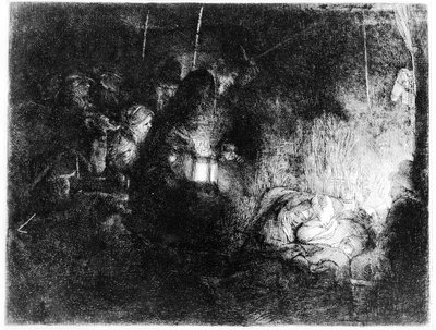 The Adoration of the Shepherds by Rembrandt van Rijn